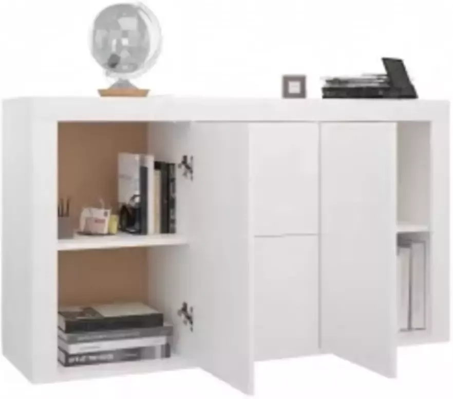 VidaXL -Dressoir-120x36x69-cm-bewerkt-hout-wit - Foto 2