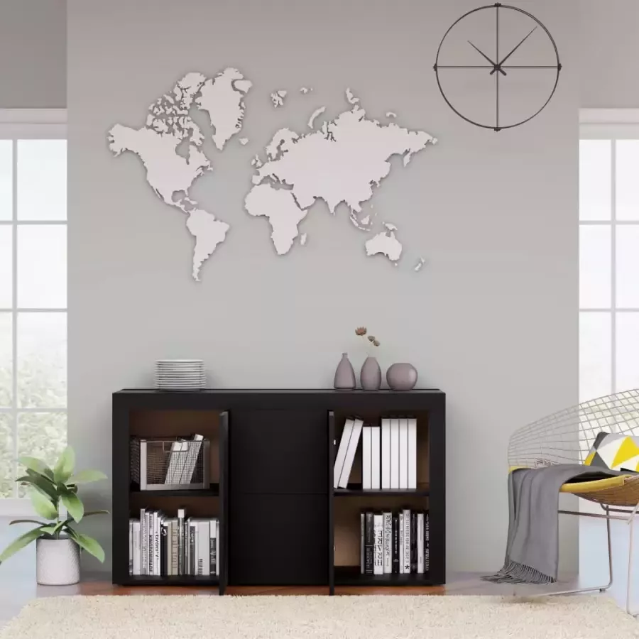 VidaXL -Dressoir-120x36x69-cm-bewerkt-hout-zwart