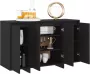 VIDAXL Dressoir 120x41x75 cm spaanplaat zwart - Thumbnail 3