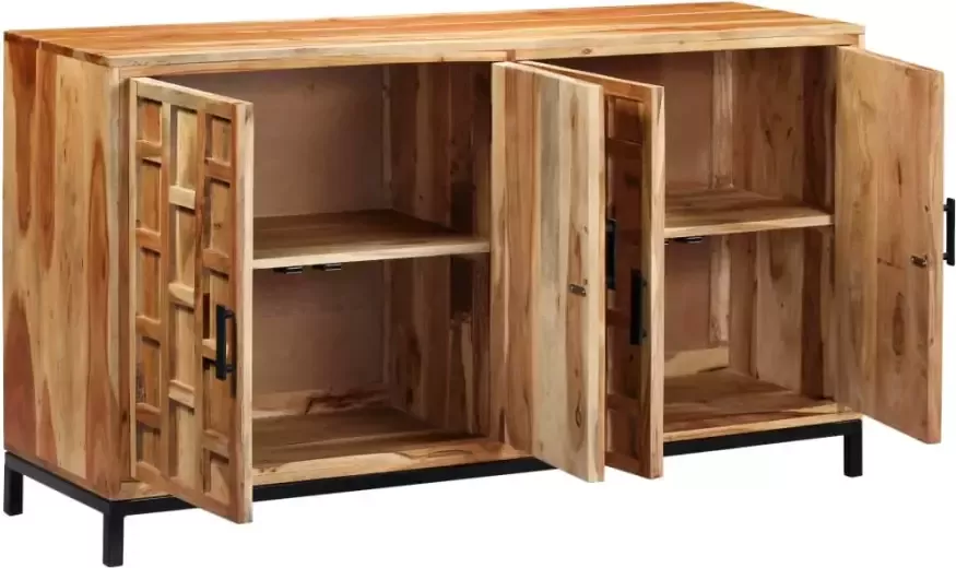 VidaXL -Dressoir-145x40x80-cm-massief-acaciahout - Foto 4