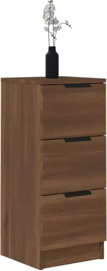 VidaXL -Dressoir-30x30x70-cm-bewerkt-hout-bruineikenkleurig - Foto 4