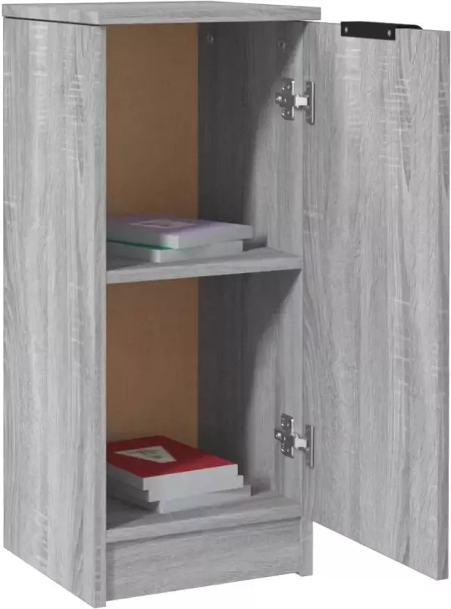 VidaXL -Dressoir-30x30x70-cm-bewerkt-hout-grijs-sonoma-eikenkleurig - Foto 2