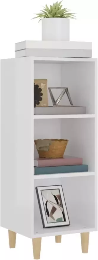 VidaXL -Dressoir-34 5x32 5x90-cm-bewerkt-hout-hoogglans-wit - Foto 6