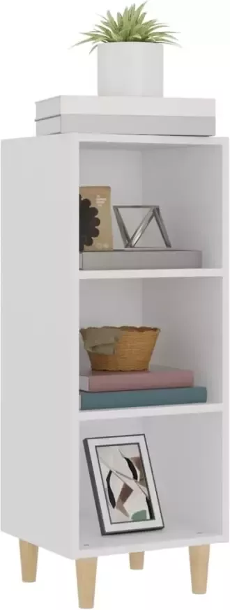 VidaXL -Dressoir-34 5x32 5x90-cm-bewerkt-hout-wit - Foto 4