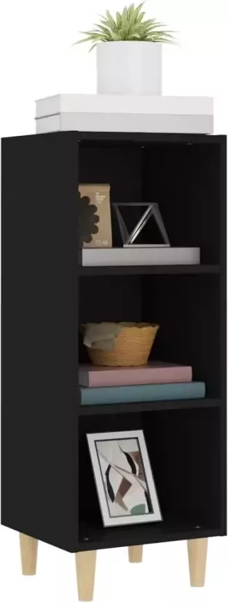 VidaXL -Dressoir-34 5x32 5x90-cm-bewerkt-hout-zwart - Foto 5