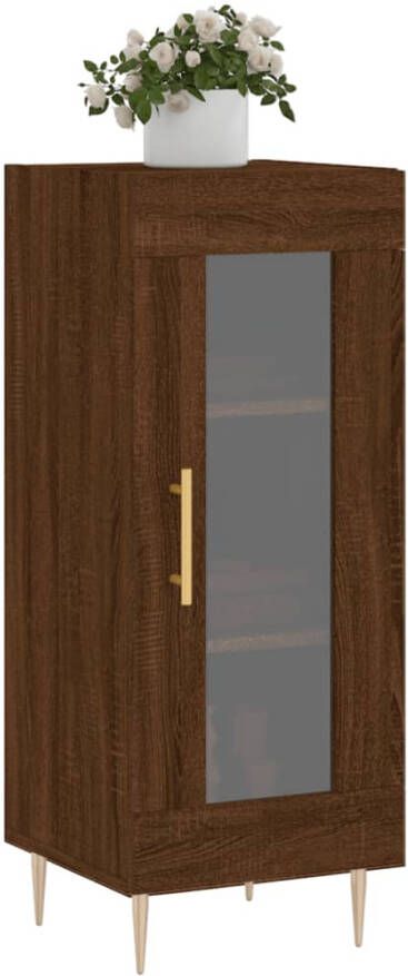 Prolenta Premium INFIORI Dressoir 34 5x34x90 cm bewerkt hout bruineikenkleurig - Foto 8
