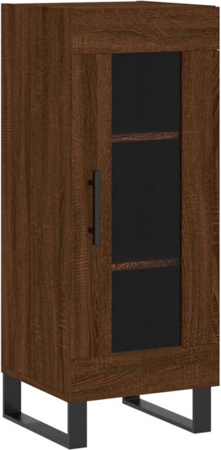 Prolenta Premium INFIORI Dressoir 34 5x34x90 cm bewerkt hout bruineikenkleurig - Foto 7