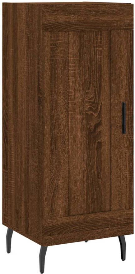 Prolenta Premium INFIORI Dressoir 34 5x34x90 cm bewerkt hout bruineikenkleurig - Foto 9