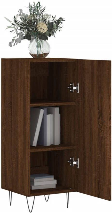 VidaXL -Dressoir-34 5x34x90-cm-bewerkt-hout-bruineikenkleurig - Foto 5