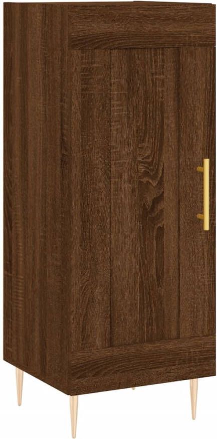 Prolenta Premium INFIORI Dressoir 34 5x34x90 cm bewerkt hout bruineikenkleurig - Foto 16