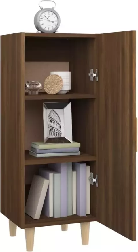 VidaXL -Dressoir-34 5x34x90-cm-bewerkt-hout-bruineikenkleurig - Foto 5