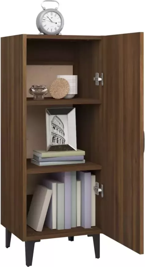 VidaXL -Dressoir-34 5x34x90-cm-bewerkt-hout-bruineikenkleurig - Foto 4