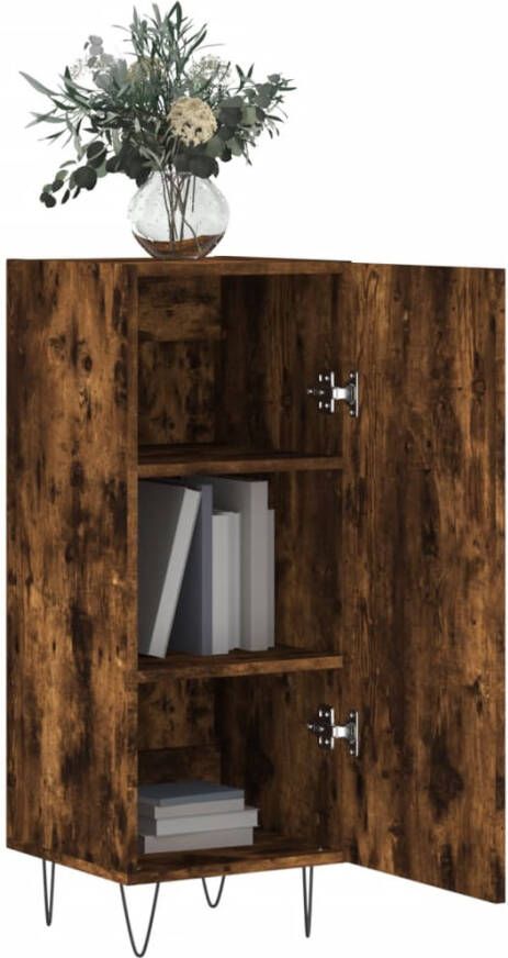 VidaXL -Dressoir-34 5x34x90-cm-bewerkt-hout-gerookt-eiken - Foto 5