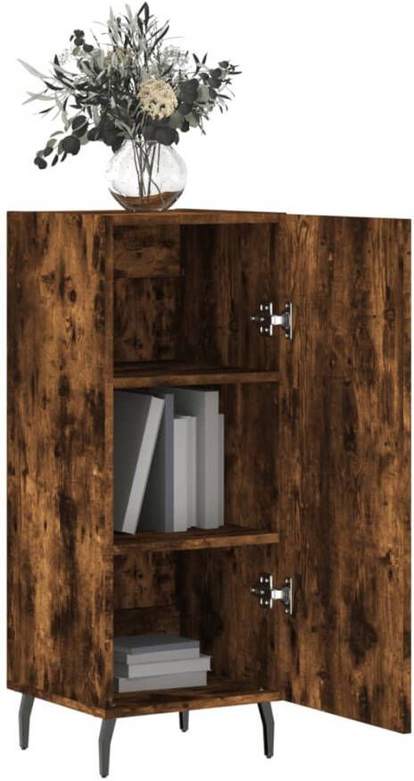 VidaXL -Dressoir-34 5x34x90-cm-bewerkt-hout-gerookt-eiken - Foto 8