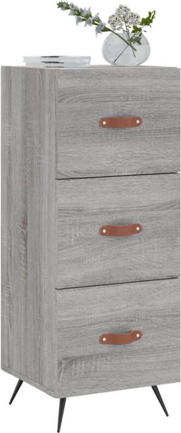 VidaXL -Dressoir-34 5x34x90-cm-bewerkt-hout-grijs-sonoma-eikenkleurig - Foto 11