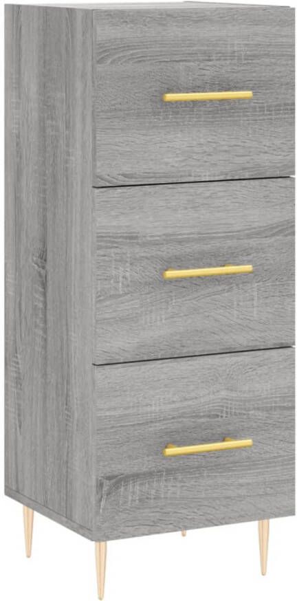 VidaXL -Dressoir-34 5x34x90-cm-bewerkt-hout-grijs-sonoma-eikenkleurig - Foto 8