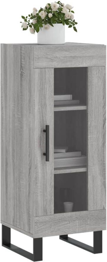 Prolenta Premium INFIORI Dressoir 34 5x34x90 cm bewerkt hout grijs sonoma eikenkleurig - Foto 11