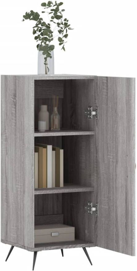 VidaXL -Dressoir-34 5x34x90-cm-bewerkt-hout-grijs-sonoma-eikenkleurig - Foto 10