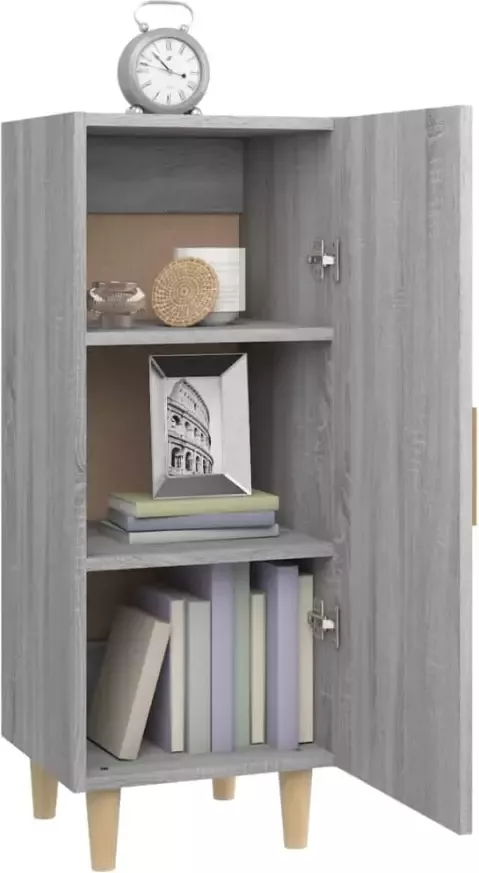 VidaXL -Dressoir-34 5x34x90-cm-bewerkt-hout-grijs-sonoma-eikenkleurig - Foto 5