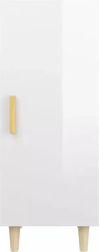 VidaXL -Dressoir-34 5x34x90-cm-bewerkt-hout-hoogglans-wit - Foto 5