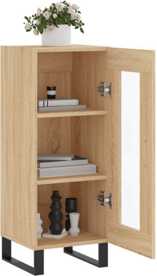 Prolenta Premium INFIORI Dressoir 34 5x34x90 cm bewerkt hout sonoma eiken - Foto 5