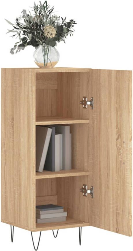 VidaXL -Dressoir-34 5x34x90-cm-bewerkt-hout-sonoma-eiken - Foto 4