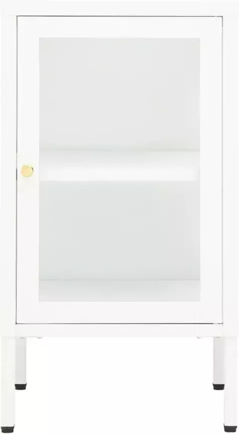 VidaXL -Dressoir-38x35x70-cm-metaal-en-glas - Foto 4