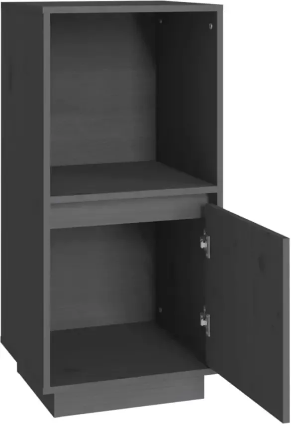 VidaXL -Dressoir-38x35x80-cm-massief-grenenhout-grijs - Foto 4