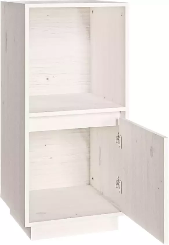 VidaXL -Dressoir-38x35x80-cm-massief-grenenhout-wit - Foto 3