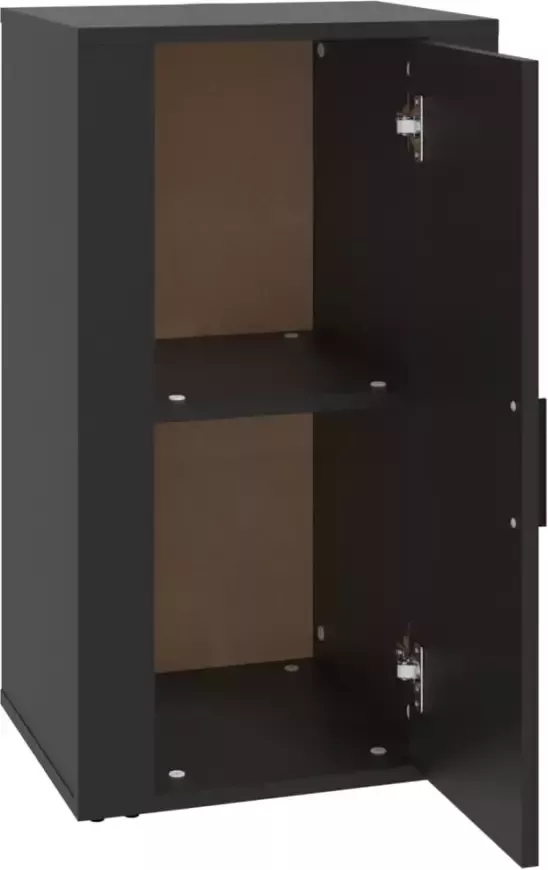 VidaXL -Dressoir-40x33x70-cm-bewerkt-hout-zwart - Foto 3