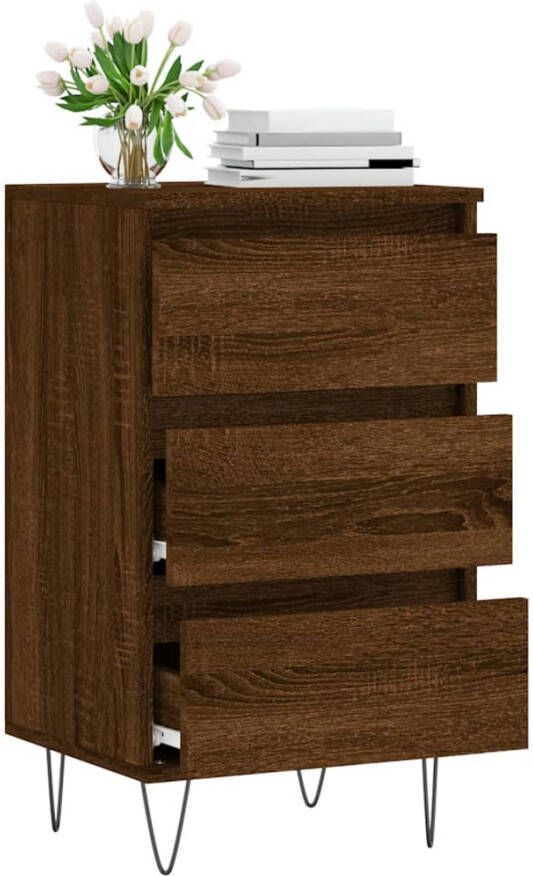 VidaXL -Dressoir-40x35x70-cm-bewerkt-hout-bruineikenkleurig - Foto 13