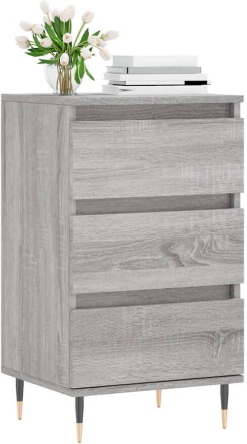 VidaXL -Dressoir-40x35x70-cm-bewerkt-hout-grijs-sonoma - Foto 10