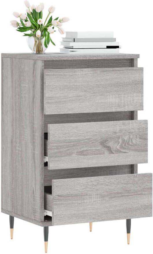 VidaXL -Dressoir-40x35x70-cm-bewerkt-hout-grijs-sonoma - Foto 8