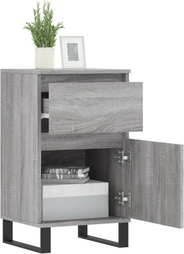 VidaXL -Dressoir-40x35x70-cm-bewerkt-hout-grijs-sonoma - Foto 10