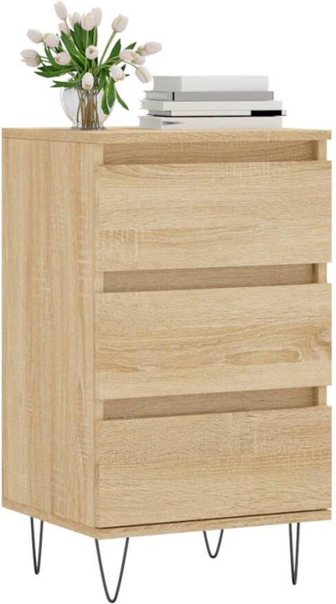 VidaXL -Dressoir-40x35x70-cm-bewerkt-hout-sonoma-eikenkleurig - Foto 15