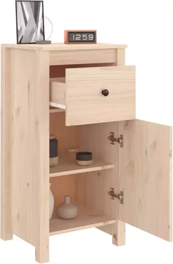 VidaXL Dressoir Massief Grenenhout 40x35x80 cm Dressoir Houten Dressoir Grenenhout Dressoir Vintage Dressoir Salontafel - Foto 4