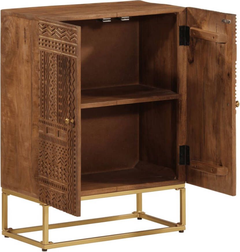 VidaXL -Dressoir-55x30x76-cm-massief-mangohout-en-ijzer