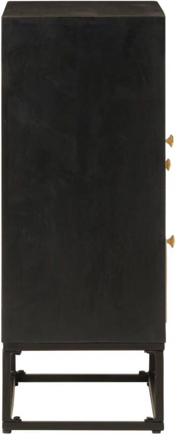 VidaXL -Dressoir-55x30x76-cm-massief-mangohout-en-ijzer-zwart - Foto 11