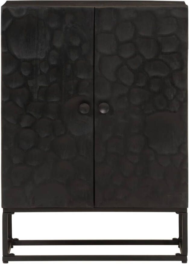 VidaXL -Dressoir-55x30x76-cm-massief-mangohout-en-ijzer-zwart - Foto 8