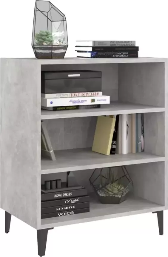 VidaXL Dressoir 57x35x70 cm bewerkt hout betongrijs