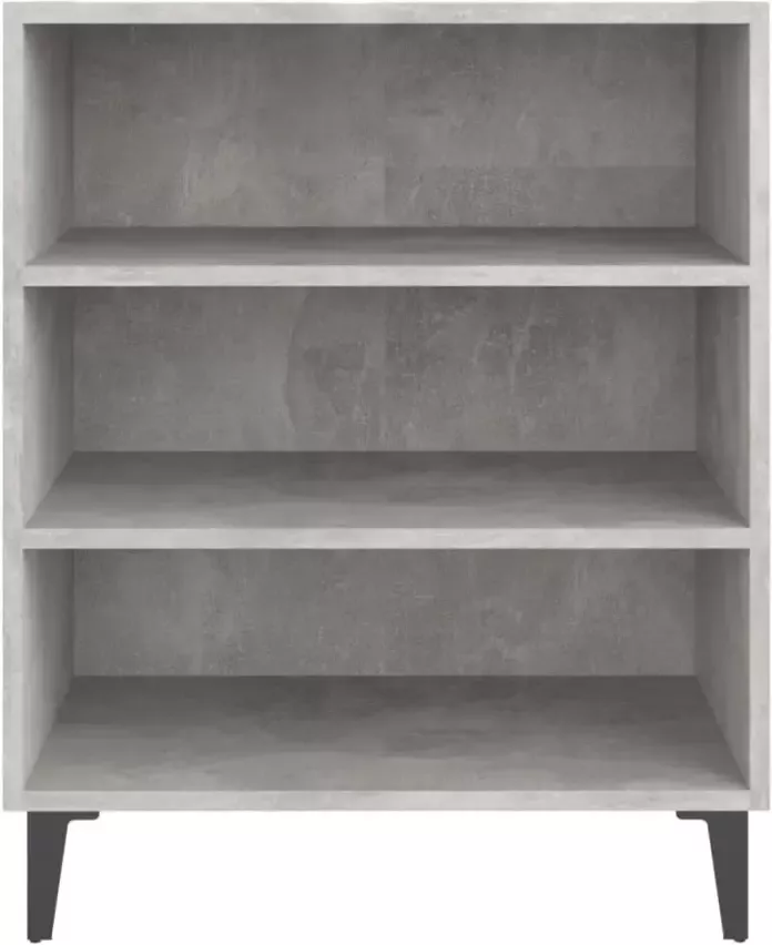 VidaXL Dressoir 57x35x70 cm bewerkt hout betongrijs - Foto 4