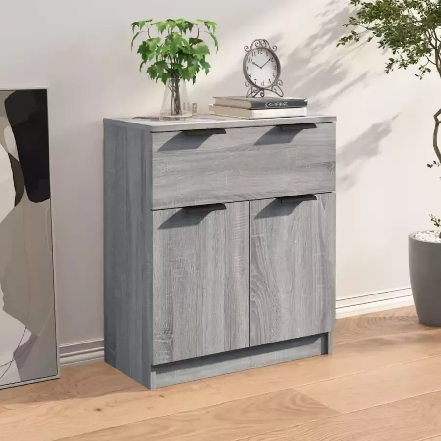 VidaXL -Dressoir-60x30x70-cm-bewerkt-hout-grijs-sonoma-eikenkleurig - Foto 5