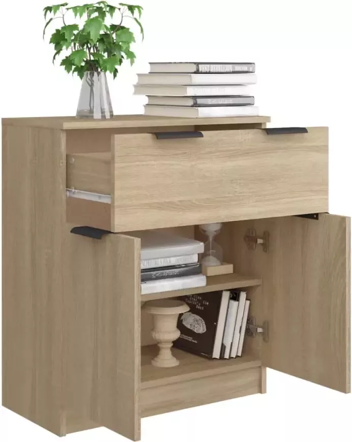 VidaXL -Dressoir-60x30x70-cm-bewerkt-hout-sonoma-eikenkleurig - Foto 8