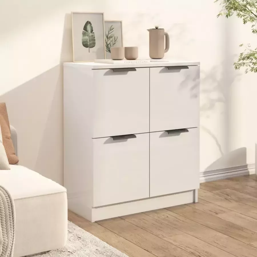 VidaXL -Dressoir-60x30x70-cm-bewerkt-hout-wit - Foto 2
