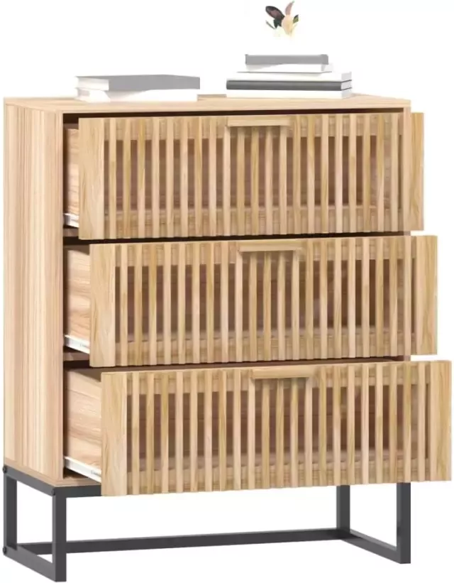 VidaXL -Dressoir-60x30x75-cm-bewerkt-hout - Foto 4