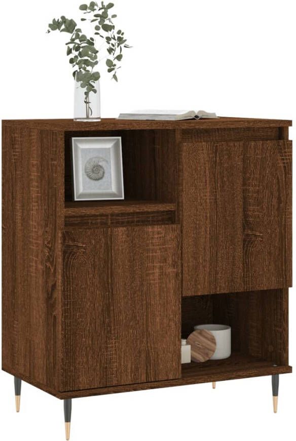 VidaXL -Dressoir-60x35x70-cm-bewerkt-hout-bruineikenkleurig - Foto 17