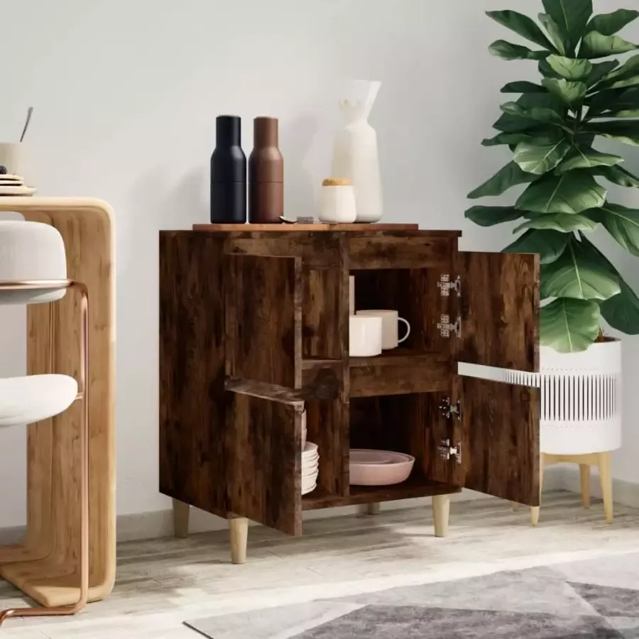 VidaXL -Dressoir-60x35x70-cm-bewerkt-hout-gerookt-eikenkleurig - Foto 5