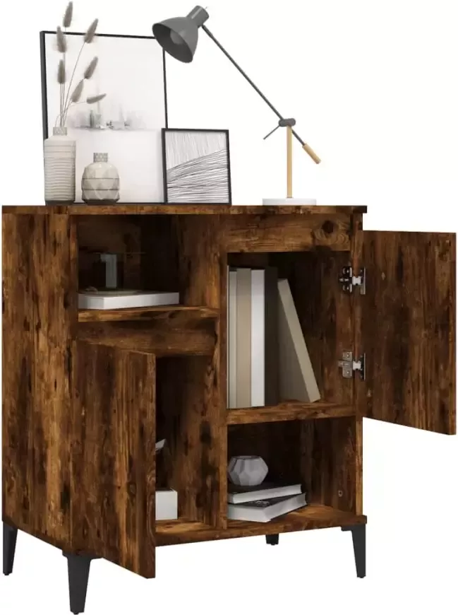 VidaXL -Dressoir-60x35x70-cm-bewerkt-hout-gerookt-eikenkleurig - Foto 7