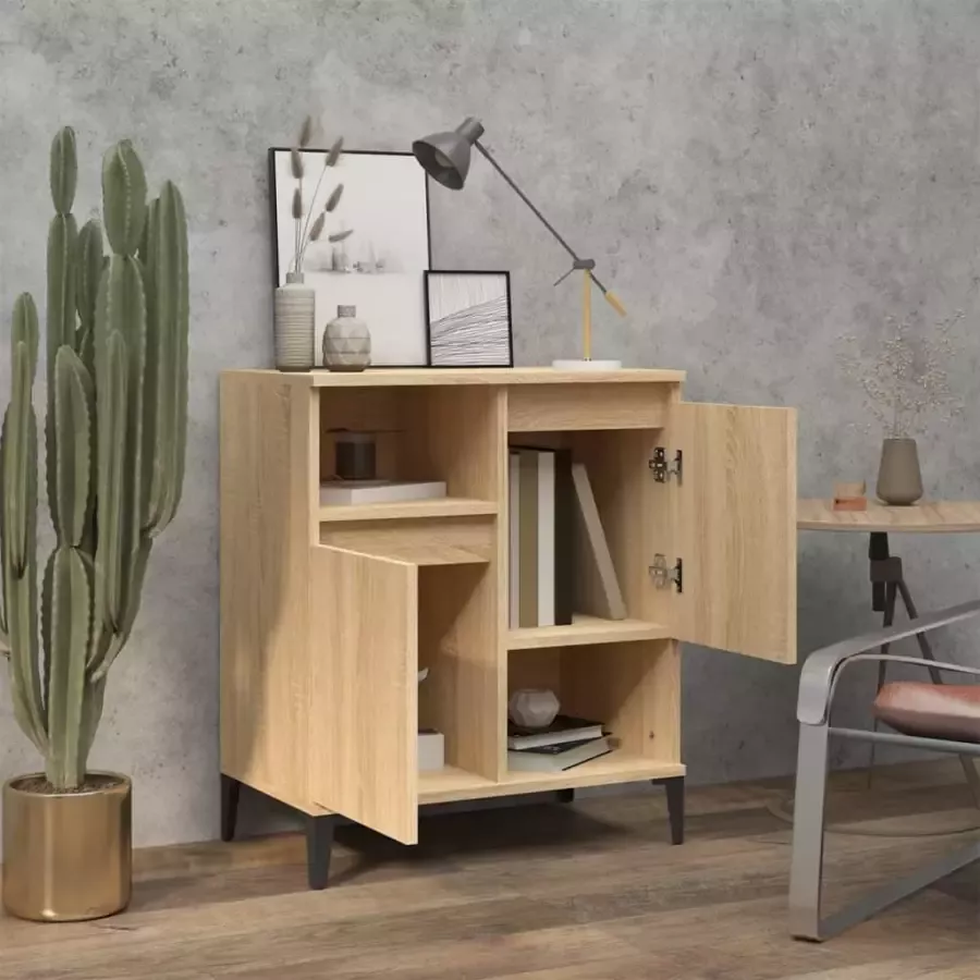 VidaXL -Dressoir-60x35x70-cm-bewerkt-hout-sonoma-eikenkleurig - Foto 5