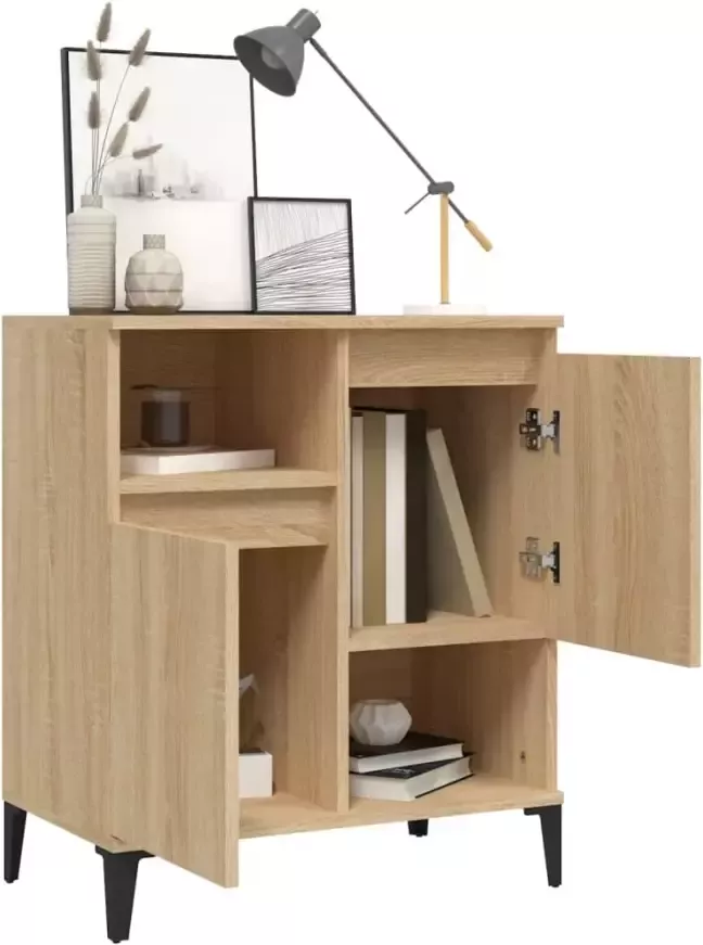 VidaXL -Dressoir-60x35x70-cm-bewerkt-hout-sonoma-eikenkleurig - Foto 4